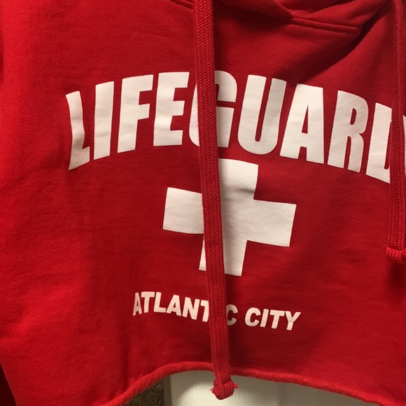 Lifeguard Cropped Hoodie Atlantic City size M - Picture 2 of 5